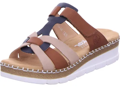 Immagine prodotto di Rieker - Sandali da donna V1291-90 Marrone/Blu, taglia 36