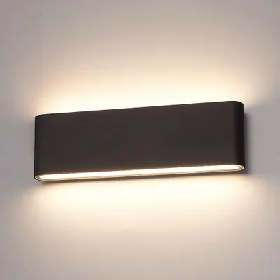Image de HOFTRONIC - Applique murale LED 24W 1350 lm 3000K IP54 Noir dimmable