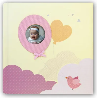 Image de Album bébé ZEP Penelope rose 24 x 24 cm Couverture imprimée 40 pages blanches