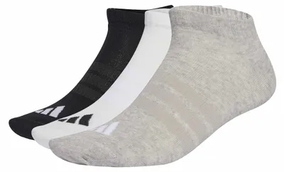 Immagine prodotto di Calzini corti unisex Adidas Thin&Light Essentials, confezione da 3 paia, colore grigio chiaro