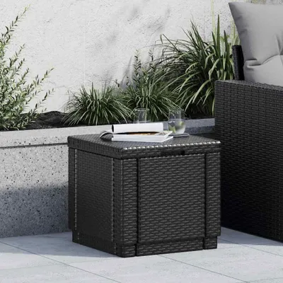 Produktbild von Keter Hocker mit Stauraum Cube Graphitgrau 213816