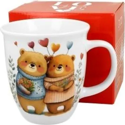 Obrázok produktu pre Porcelánový hrnek v dárkové krabičce Bears