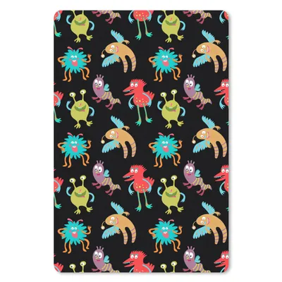 Produktbild von MuchoWow® Mauspad Mousepad Design - Monster - Kinder - Farbe 18x27 cm - Mousepads - Maus Mat - Pad - Mausunterlage