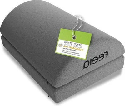 Produktbild von Famanu Fußstütze Ergonomisch - Höhenverstellbar - Dunkelgrau