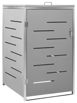 Obrázek produktu pro vidaXL Box na odpadky pro 1 odpadkový koš 69x77,5x115 cm nerezová ocel
