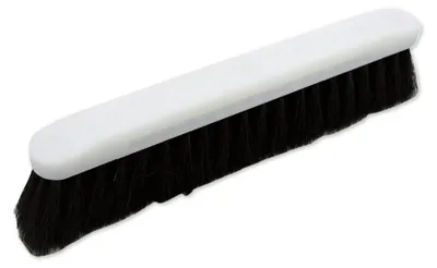 Produktbild von Mehlbesen mit Kunststoffrücken - 300 mm, Rosshaarmischung schwarz