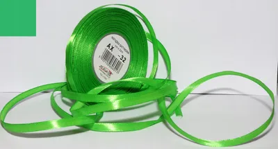 Produktbild von Aliga Satinband Dekoband Hellgrün 32m x 0.6cm