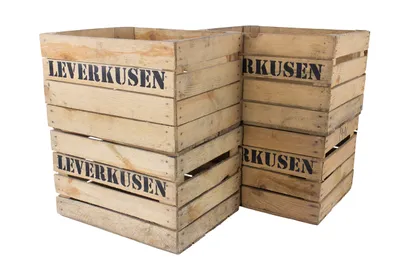 Produktbild von 3x ALTE OBSTKISTE mit Aufdruck: LEIPZIG / 50x40x30 cm / stapelbare Kiste, Deko aus Stadtliebe
