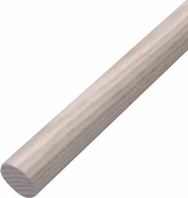 Image de Manche à balai bois 28 x 1400 mm sans cône, un côté tête ronde