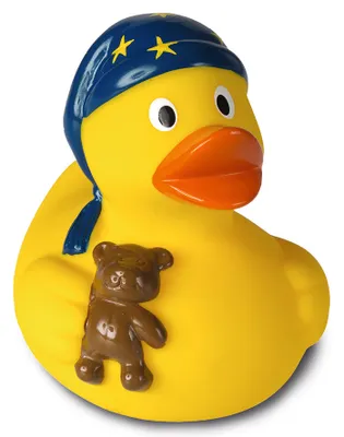 Produktbild von Schlafmütze - Hobbyente - Quietscheente - Badeente - ca. 8 cm gross