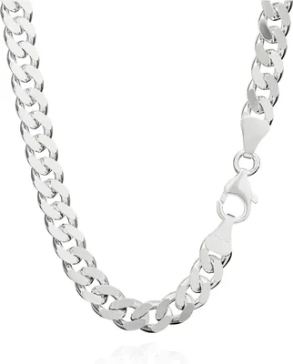 Produktbild von 55cm Echt 925 Sterling Silber Silber Panzerkette Massiv Breite 7mm, 50g 1920