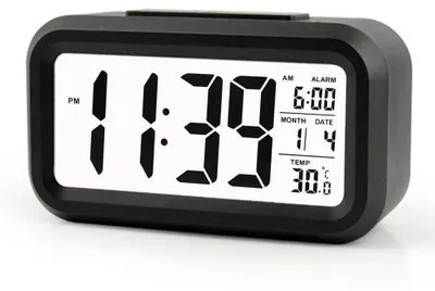 Productafbeelding van Digitale led-wekker, nachtlampje, digitale wekker met groot display