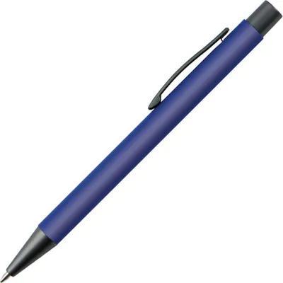 Produktbild von 10 Kugelschreiber / mit Clip aus Metall / Farbe: blau
