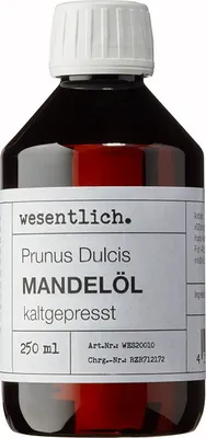 Produktbild von Mandelöl kaltgepresst (250ml)- pures Öl OHNE Zusatzstoffe von wesentlich.
