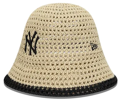 Produktbild von New Era Women MLB Knitted Explorer Bucket Hat Strick light beige