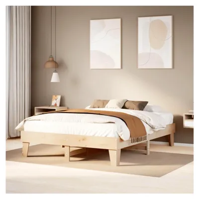 Produktbild von Bettgestell 150x200 cm King Size aus massivem Kiefernholz