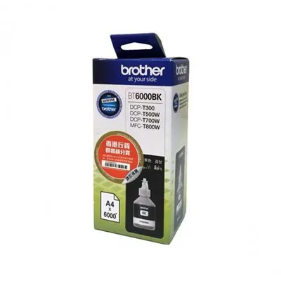 Produktbild von Brother BT6000BK - Ultra High Yield - Schwarz - original - Nachfülltinte - für Brother DCP-T300, DCP-T500W, DCP-T700W, MFC-T800W