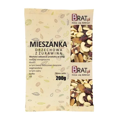 Obrázok produktu pre Orechová zmes s brusnicami 200g Brat.pl