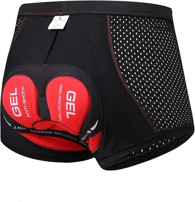 Produktbild von Herren Radunterhose Radsportshorts Fahrradhosen mit 5D Gel Sitzpolster XL größe