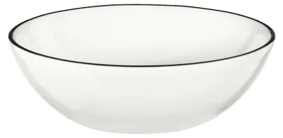 Immagine prodotto di ASA Selection Ligne Noire Schälchen, Schwarze Linie, Fine Bone China, Warmes Weiß, Ø 11.5 cm, 1910113