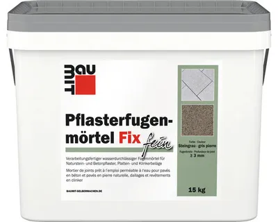 Produktbild von Baumit Pflasterfugenmörtel Fix Fein Steingrau 15 kg