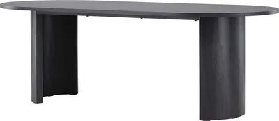 Immagine prodotto di FURNLUX Tavolo da pranzo Grundsund Nero 100cm / Hauptfarbe: Schwarz / Dimensioni: 100 x 200 x 75 cm
