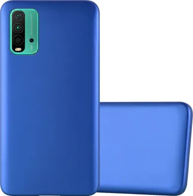 Produktbild von Cadorabo Schutzhülle für Xiaomi RedMi 9T / POCO M3 Hülle in Blau Handyhülle TPU Silikon Etui Cover Case