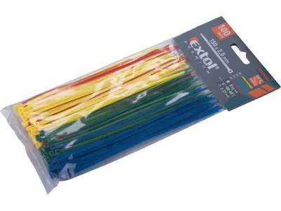Obrázek produktu pro Pásky na vodiče barevné, 150x2,5x100ks