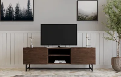 Image de Skye Decor, Wood- Wood PUQ, couleur noyer, armoires TV, 50x150x41 cm, 100% bois de pin