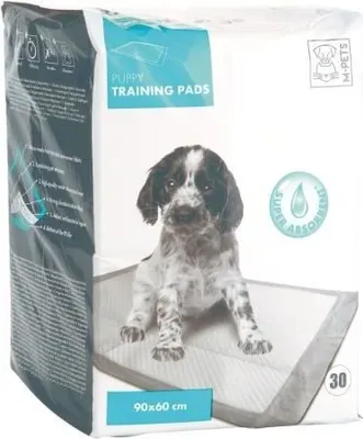 Obrázek produktu pro výcvikové podložky Puppy 90 x 60 cm textilní bílé 30 kusů