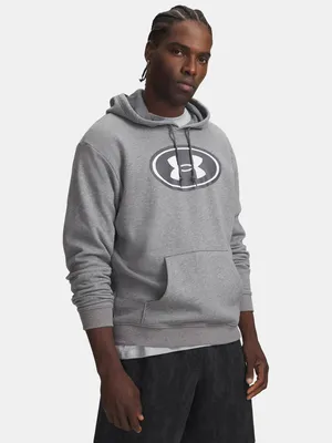 Zdjęcie produktu dla Bluza z kapturem Under Armour Ua Rival Flc – kolor castlerock, rozmiar: XL