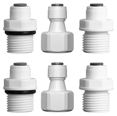 Imagen del producto de Conectores rápidos, 6 unidades, universales, para tuberías de agua