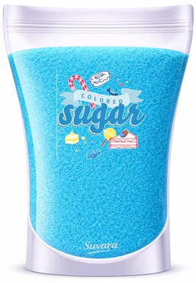 Produktbild von Dekorzucker Zucker Blau Babyblau 100 g für Torten, Zuckerwatte und Popcorn