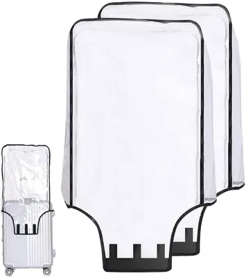 Produktbild von Kofferhülle 28 Zoll, 2 Stück, transparent, PVC, für Reise