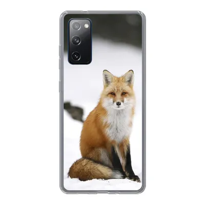 Produktbild von MuchoWow® Handyhülle Schutzhülle Hülle für Samsung Galaxy S20 FE Fuchs - Schnee - Winter Silikon Softcase Handy Hülle - Abdeckung
