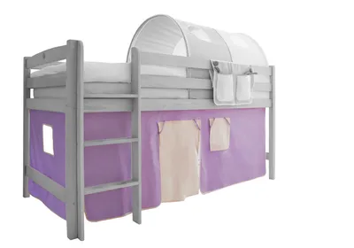 Produktbild von Classic Vorhangstoffe für Hochbetten (Lila-Beige)