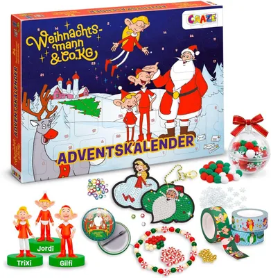 Produktbild von Spielzeug-Adventskalender für Kinder - Weihnachtsmann