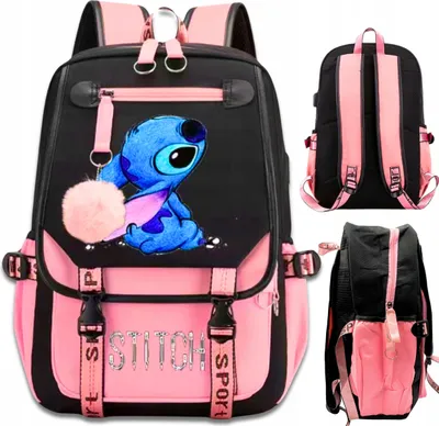 Produktbild von Lilo und Stitch Rucksack für Schule, Schule, Stadt, Reisen, geräumig