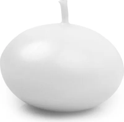 Zdjęcie produktu dla Świeczki pływające, 4 cm, opakowanie 50 sztuk, długi czas palenia, ślubne, urodzinowe, kolor do wyboru: biały matowy