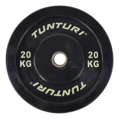 Immagine prodotto di Dischi da bilanciere in gomma Tunturi, dischi neri da 50 mm, 20 kg