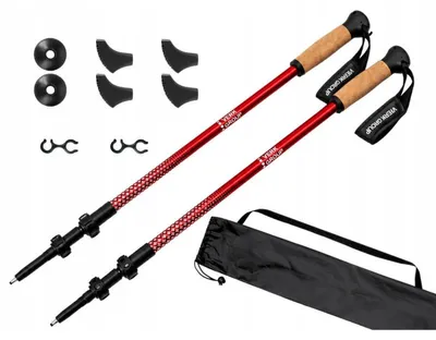 Immagine prodotto di Set Di 4 Bastoni Da Nordic Walking Rossi (30)