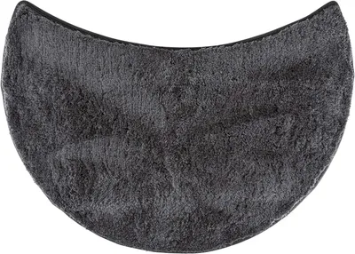 Produktbild von Badematte für runde Duschen, Mikrofaser, 55 cm, antirutsch, anthrazit, für Badezimmer