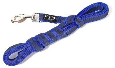 Produktbild von Julius-K9 Leine Super Grip mit Handschlaufe blau, Maße: 3 m / 20 mm