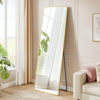 Obrázek produktu pro SONGMICS Zrcadlo v celé délce, 160 x 50 cm, obdélníkové stojící zrcadlo