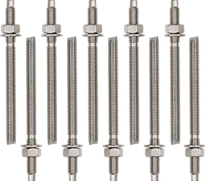 Produktbild von Isolbau Ankerstangen M10 x 130 mm - 10 Stück ETA Zulassung Gewindestange Verbundanker verzinkt mit Mutter & Unterlegscheibe Schwerlast-Anker Schwerlast-dübel