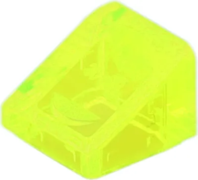Produktbild von Lego® 1x1 Schrägstein 30° x 1 x 1 x 2/3 54200 - 10 Stück Trans - Neongrün