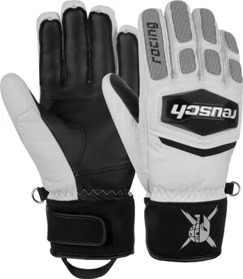 Produktbild von Reusch Fingerhandschuhe Worldcup Warrior Team mit winddichten Eigenschaften 1030 white / glacier grey 8