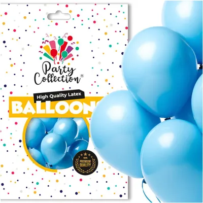 Produktbild von Blaue Luftballons 100 Stück 36 cm – Baby Shower, 1. Geburtstag, Hochzeit, Girlande