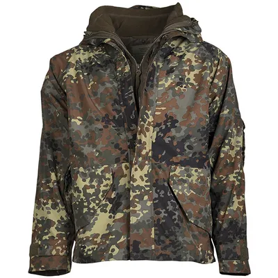 Produktbild von Nässeschutzjacke mit Fleecejacke flecktarn, M