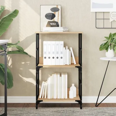 Produktbild von Möbel Bücherregal Sonoma-Eiche 50x33x82 cm Holzwerkstoff - Bücherregale &14331